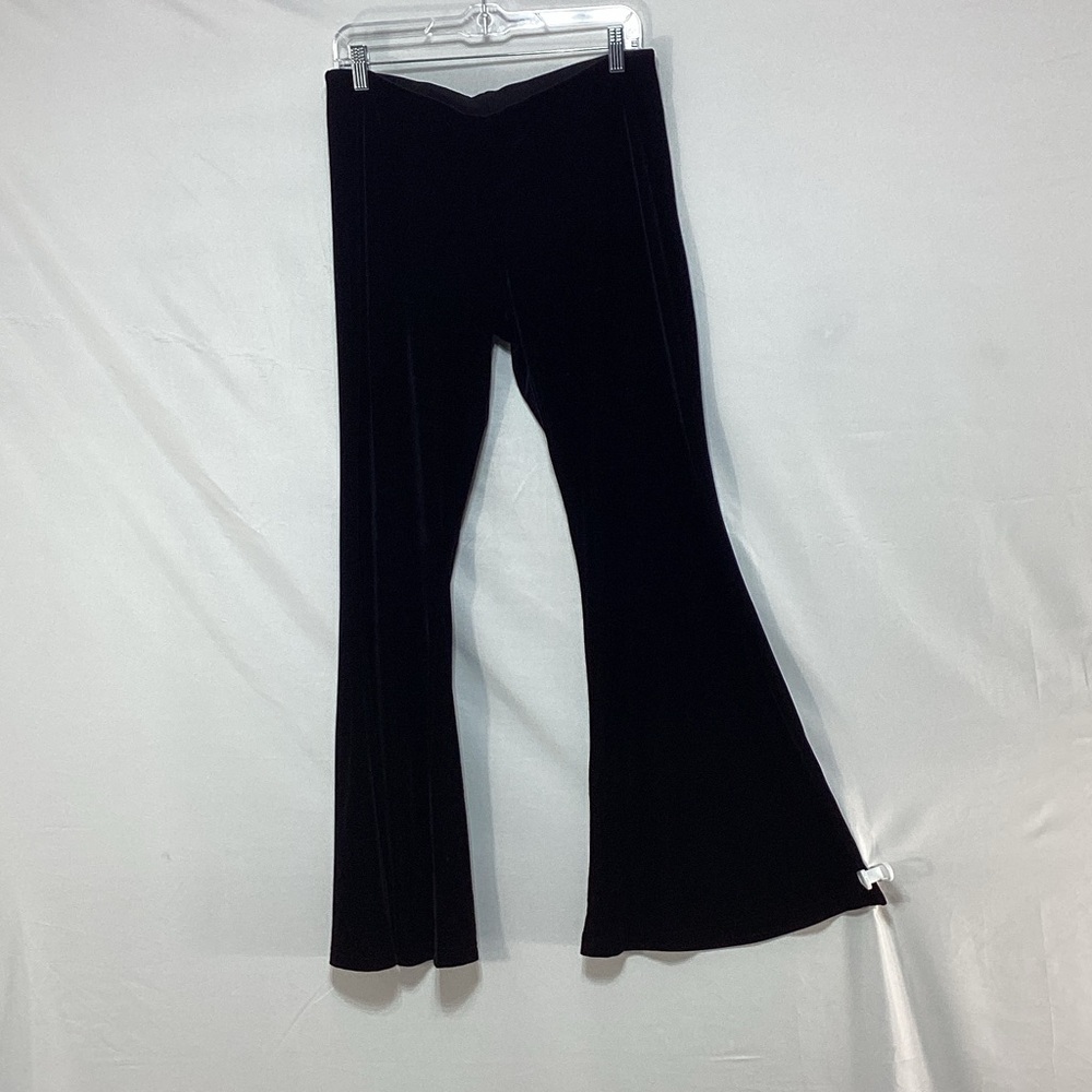 Free People Black velvet Flare Pants size medium